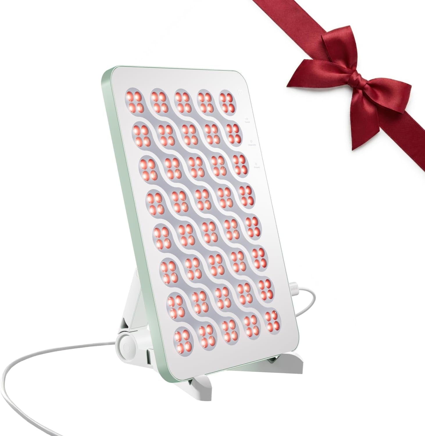 Nanoleaf Rotlichtlampe, Infrarottherapie Für Körper & Gesicht, 160 Leds (Jeweils Rot 630 + Nahinfrarot 850 Nm), Red Light Therapy Panel Mit 4 Intensitätsstufen, Timer, Brille + Ständer